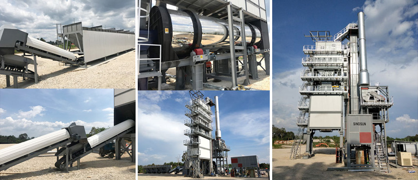 SAP160 Asphalt Mixing Plant in Malaysia 